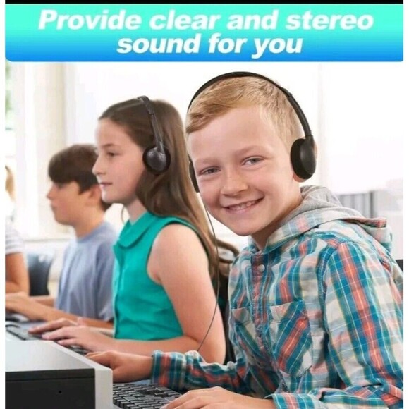 50 Pack Headphones for Classroom Bulk Students Adjustable Headphones Wired - Picture 5 of 16